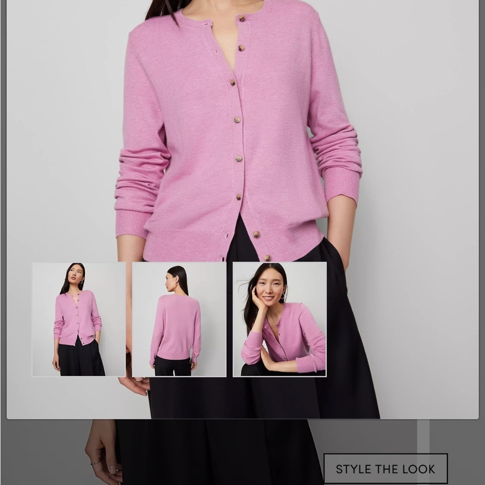 Ann Taylor Pink Women's Cardigan